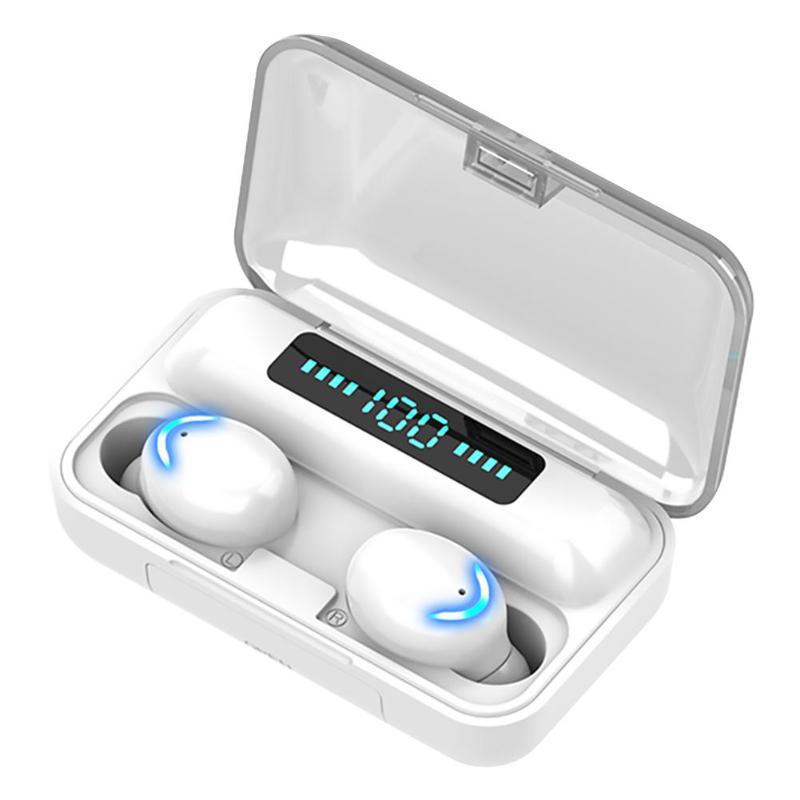 Tws Wireless 5.0 Digital Display F9-5C Bluetooth Headset Binaural Sports 9D Stereo In-Ear